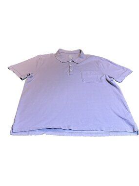 J. Crew Stretch Pique Polo Shirt Men's XL Lavender Short Sleeve Preppy Golf Polo